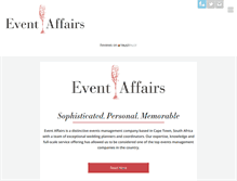 Tablet Screenshot of eventaffairs.co.za